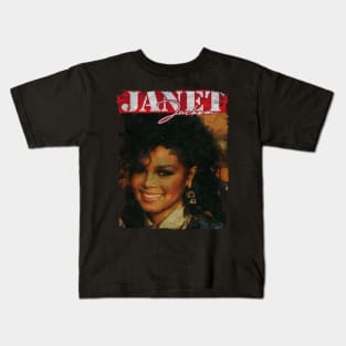 TEXTURE ART- JANET JACKSON 80S Kids T-Shirt